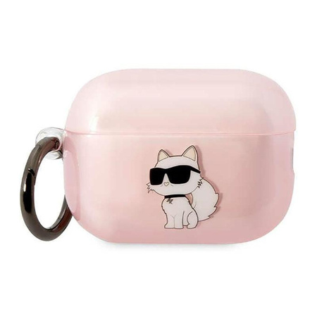 Karl Lagerfeld NFT Ikonik Choupette Kopf - AirPods Pro 2 Gehäuse (rosa)