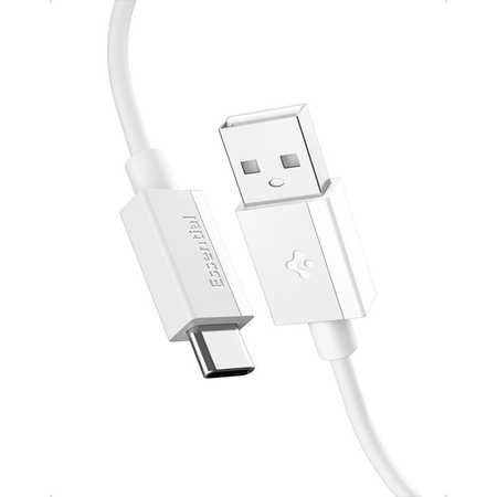 BIAŁY KABEL SPIGEN USB USB C 2M SZYBKIE ŁADOWANIE, Odporny, Wytrzymały, 60W