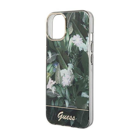 Guess Jungle Case - Case for iPhone 14 Plus (Green)