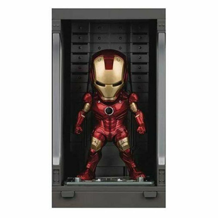 Avengres - Figurine de collection Iron Man Mark III avec Hall of Armor (rouge-or)
