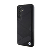 BMW Signature Leder Kreuzungslinien-Muster - Samsung Galaxy S24 Tasche (schwarz)