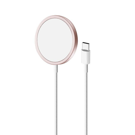 Puro Magnetic Charging Cable USB-C Magsafe - 15W inductive wireless charger (pink)