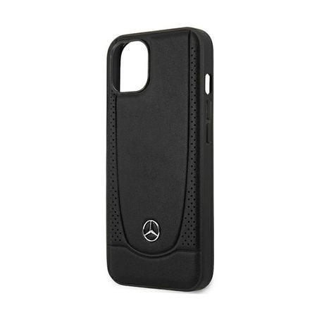 Mercedes Leather Urban Line - Tasche iPhone 15 Plus (Schwarz)