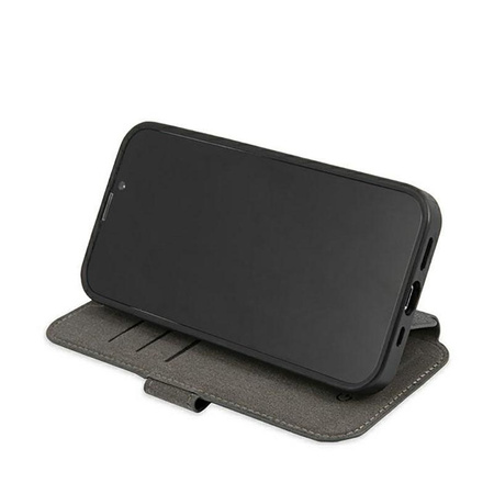 Pouzdro Guess Booktype 4G Big Metal Logo - iPhone 13 Pro Max (šedé)