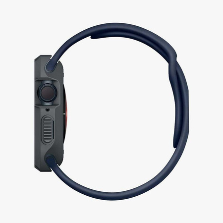 Spigen Rugged Armor - Gehäuse für Apple Watch 4/5/6/7/8/9/SE 44/45 mm (Dunkelgrau)