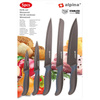 Alpina - Set de couteaux en acier inoxydable (brun)