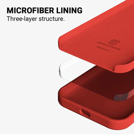 Crong Color Cover - pouzdro pro iPhone 13 mini (červené)