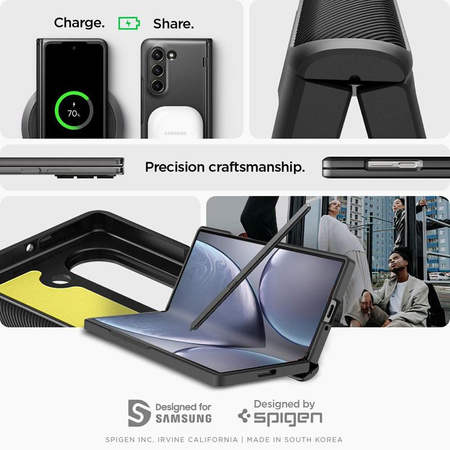 Spigen Slim Armor Pro - tok Samsung Galaxy Z Fold 6 (fekete)