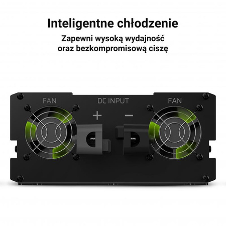 Green Cell - Měnič napětí Inverter 12V na 230V 1500W/3000W Modifikovaná sinusoida