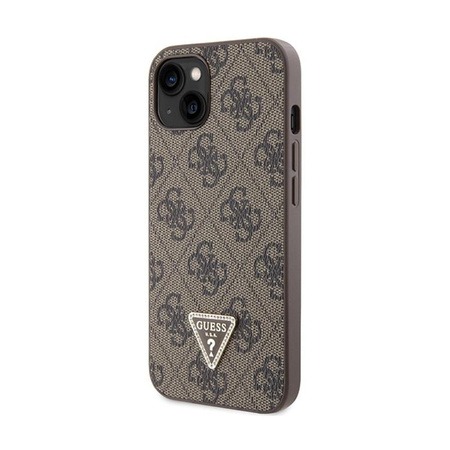 Guess Crossbody 4G Metall-Logo - iPhone 14 Tasche (braun)