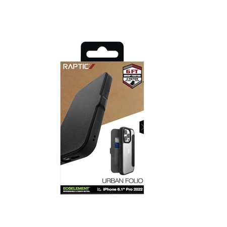 X-Doria Raptic Urban Folio - tok flip cover iPhone 14 Pro (fekete)