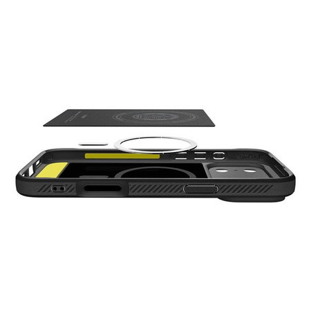ETUI DO IPHONE 17 PRO do MAGSAFE SPIGEN RUGGED ARMOR ORYGINALNE CZARNE CASE