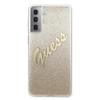 Guess Glitter Gradient Script - Samsung Galaxy S21 Case (Gold)