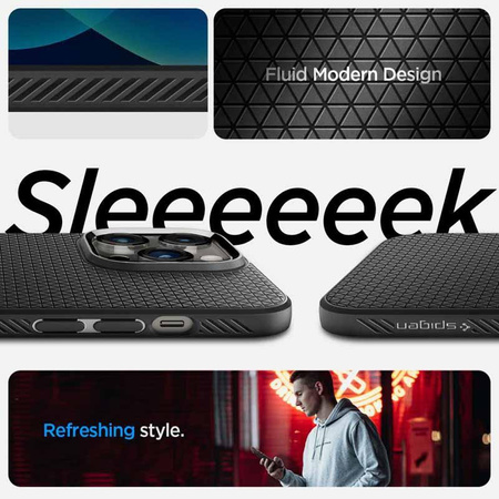 Spigen Liquid Air - Hülle für iPhone 14 Pro (Schwarz)