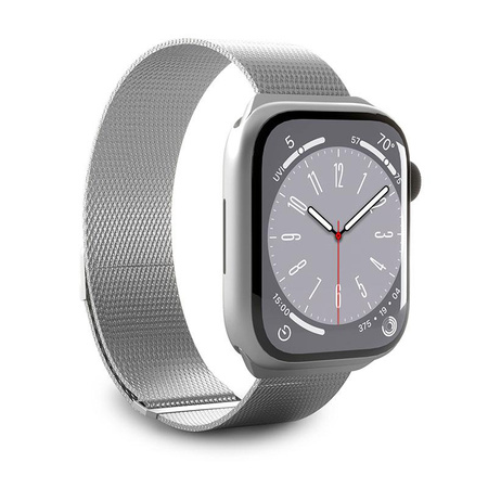 Puro Milanese Magnetic Band - Edelstahlband für Apple Watch 42/44/45/49 mm (silber)