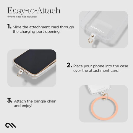 Case-Mate Phone Bangle - náramek na zápěstí pro smartphone (Peach)