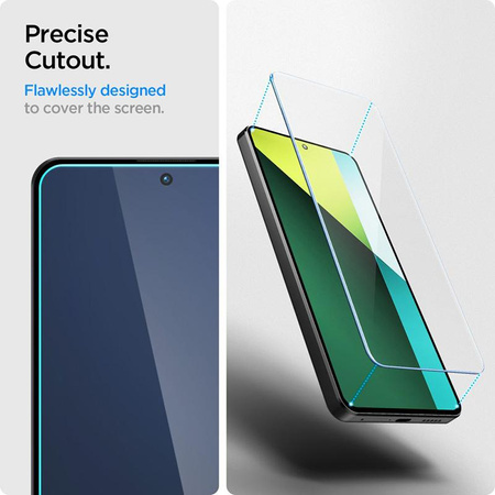 Spigen Glas.TR Slim 2-Pack - Verre trempé pour Xiaomi Redmi Note 13 Pro 5G (2 pièces)