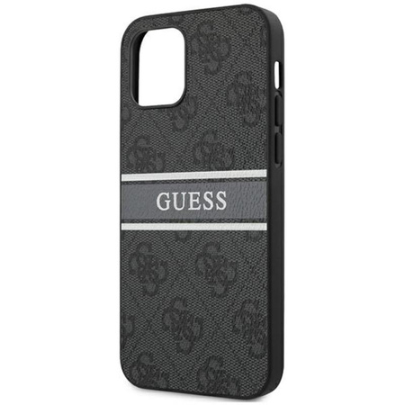 Guess 4G Printed Stripe - iPhone 12 mini Tasche (grau)