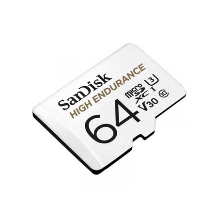 Carte mémoire SanDisk High Endurance microSDXC - 64 Go Class 10 UHS-I 100/40 MB/s avec adaptateur