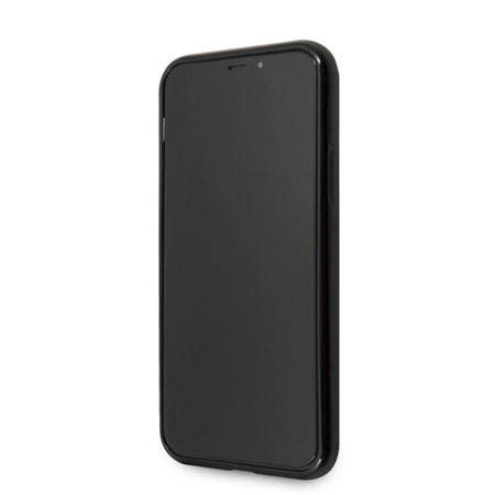 Guess Solid Glitter Triangle - Etui iPhone 11 Pro (Black)