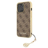 Guess 4G Charms Collection - Coque pour iPhone 13 Pro Max (marron)