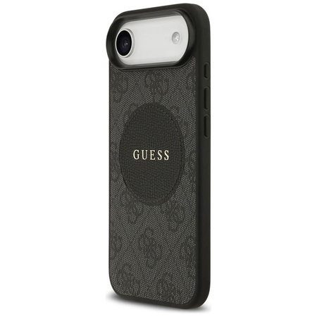 ETUI DO IPHONE AIR do MAGSAFE GUESS ORYGINALNE CZARNE SKÓRZANE MODNE CASE