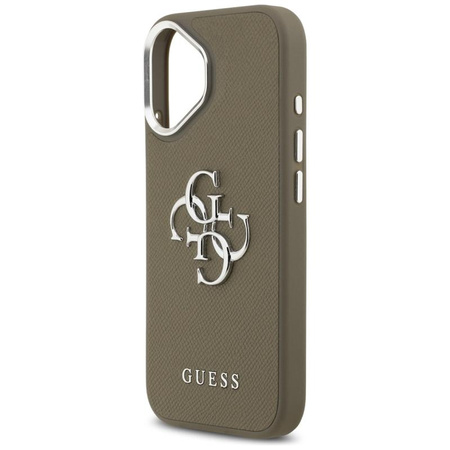 Guess Grained Big 4G Classic Logo - Pouzdro iPhone 17 (hnědé)