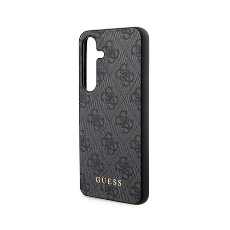 Guess 4G Metall Gold Logo - Samsung Galaxy S24 Tasche (schwarz)