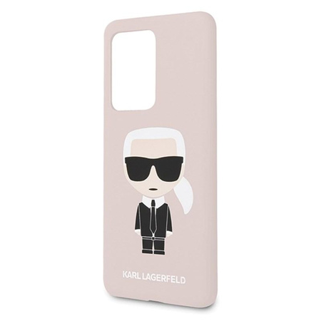 Karl Lagerfeld Fullbody Silicone Iconic - Etui Samsung Galaxy S20 Ultra (Light Pink)