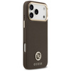 Guess Grained Strass Logo MagSafe - Case iPhone 17 Pro Max (brown)