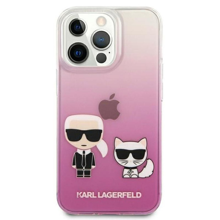 Karl Lagerfeld Ikonik & Choupette - iPhone 13 Pro Max Case (pink)
