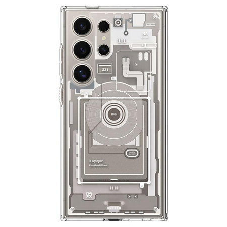 Spigen Ultra Hybrid - Gehäuse für Samsung Galaxy S24 Ultra (Zero One Natural Titanium)
