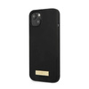 Guess Silikon Logo Platte MagSafe - iPhone 13 Mini Tasche (schwarz)