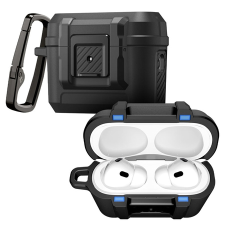 Spigen Lock Fit - Robuste Hülle für Apple AirPods Pro 3 (Matt Schwarz)