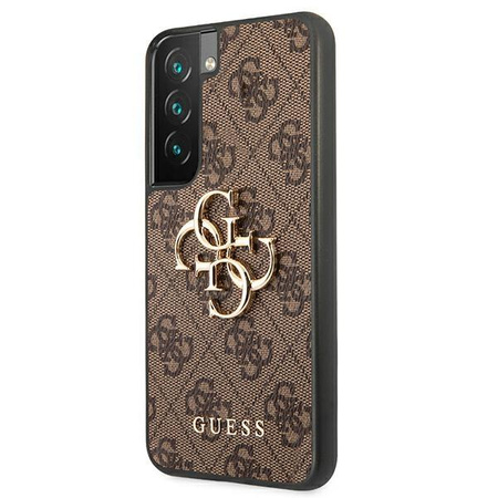 Guess 4G Big Metal Logo - Samsung Galaxy S22 Case (brown)