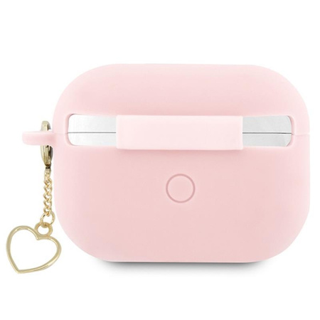 Guess Silicone Heart Charm - AirPods Pro 2 Hülle (rosa)