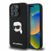 Karl Lagerfeld Silikon Karl Kopf Druck MagSafe - iPhone 16 Pro Max Hülle (schwarz)