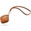 Moshi Pebbo Luxe - AirPods 3 Hülle mit abnehmbarer Handschlaufe (Karamellbraun)