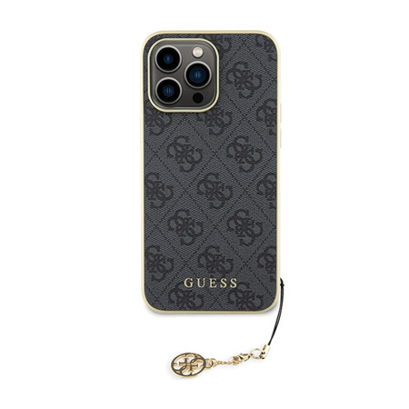 Guess 4G Charms Collection - iPhone 15 Pro Max Tasche (grau)