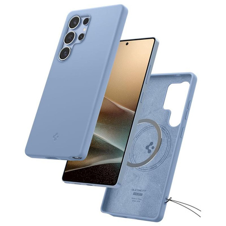 Spigen Silicone Fit MagSafe - étui pour Samsung Galaxy S25 Ultra (Bleu saphir)