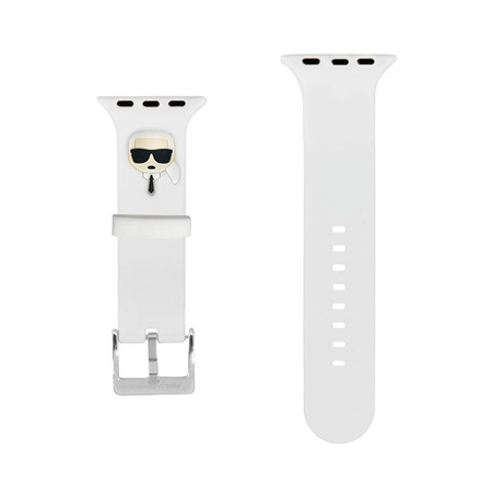 Karl Lagerfeld Silicone Karl Head - Strap for Apple Watch 38/40/41 mm (white)