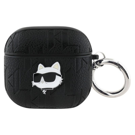 Karl Lagerfeld Monogram Choupette Head - AirPods 4 Hülle (schwarz)