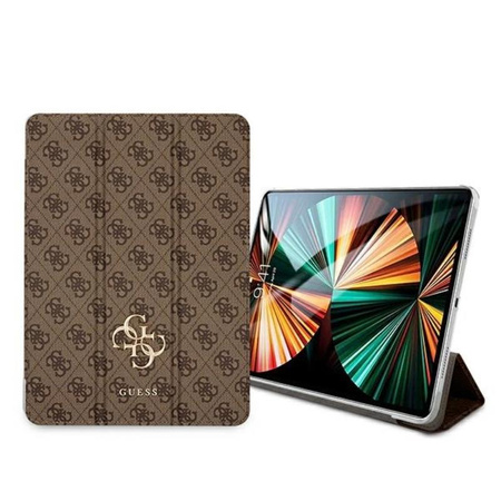 Guess 4G Big Metal Logo - Etui iPad Pro 12.9" 2021 (brązowy)
