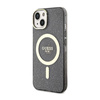 Guess Glitter Gold MagSafe - iPhone 14 Case (Noir)