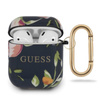 Guess Flower Collection N3 - Étui pour Airpods (Bleu)