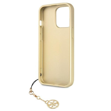 Kolekce Guess 4G Charms - pouzdro na iPhone 13 Pro (hnědé)