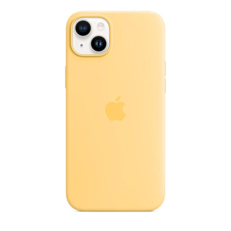 Apple Silicone Case - Silikonowe etui z MagSafe do iPhone 14 Plus (bladożółty)