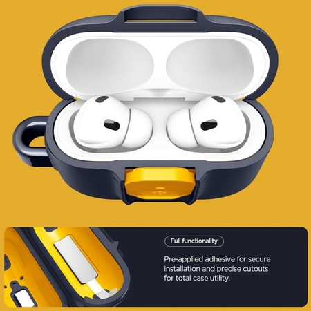 ETUI DO AIRPODS PRO 3 SPIGEN NANO ORYGINALNE GRANATOWE CASE NA SŁUCHAWKI