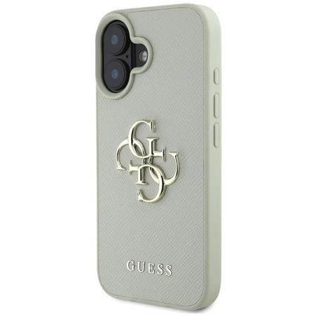 Guess Grained Big 4G Logo Small Classic Logo - Case for iPhone 16 (green)