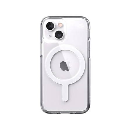 Speck Presidio Perfect-Clear + MagSafe - Étui pour iPhone 13 Mini avec revêtement MICROBAN (transparent)